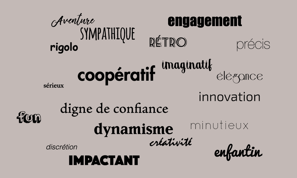 exemple d'adjectifs pour définir votre identité
