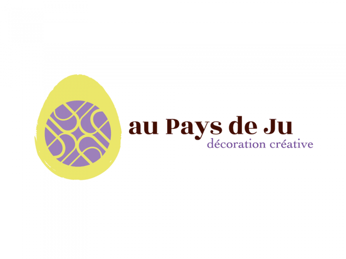 création de logo pour Au Pays de Ju - signature