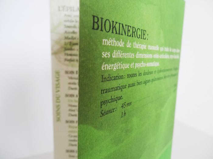 brochure Nature Esthétique à Arc 1800 - dos