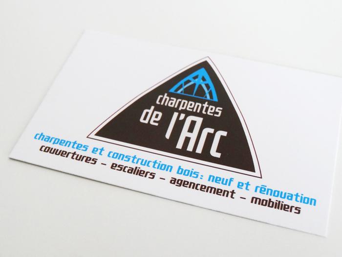 cartes de visite Charpente de l'Arc