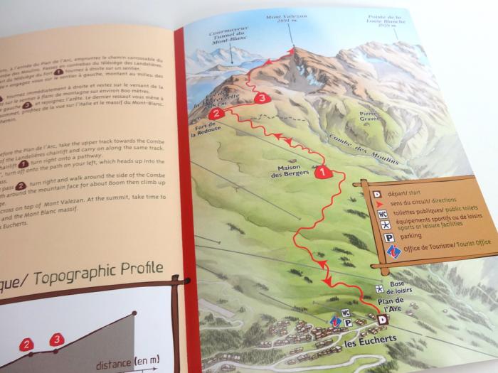 fiches randonnée montvalezan la Rosière - plan