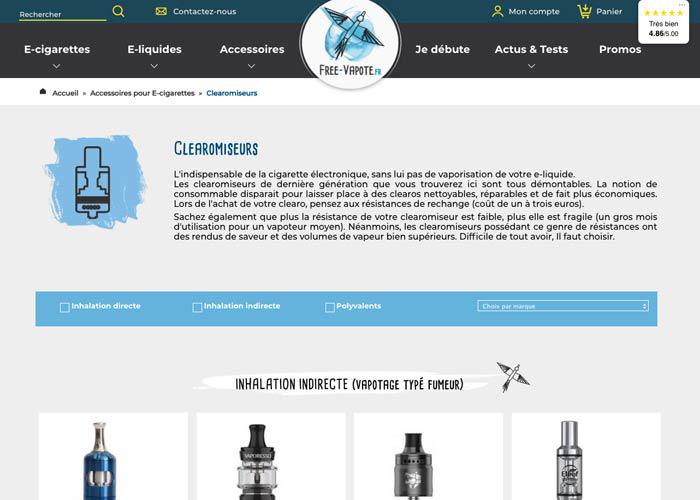site internet Free-Vapote Aime La Plagne - image 03