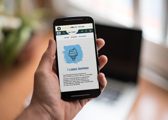 site internet Free-Vapote Aime La Plagne - responsive design mobile first