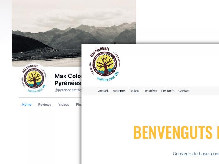 création de logo - moniteur de VTT - mise en situation
