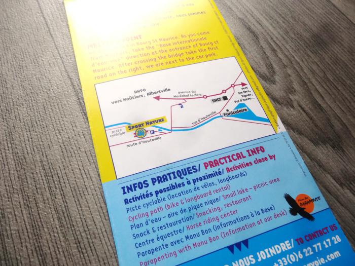 brochure Sport Nature Hauteville - plan de Bourg St Maurice
