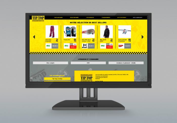 website development in Savoie - TipTop Snowboard 02