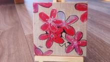 tableau de fleurs peintes - julie loomis