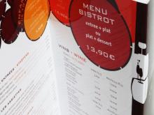création cartes et menu bar - le tonneau bourg st maurice