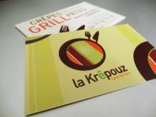 cartes de visites de la Krêpouz à Tignes