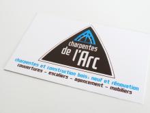 cartes de visite Charpente de l'Arc