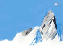 illustration tous mediums, Pierra Menta par Julie Loomis