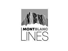 création du logo Mont Blanc Lines pour posters topo