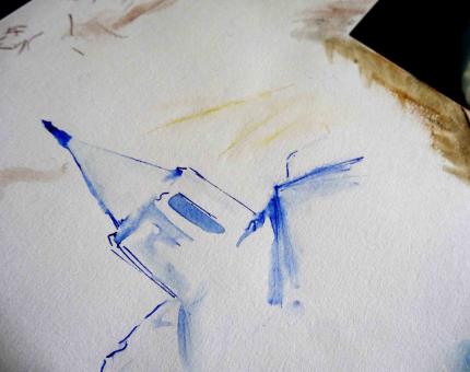 aquarelle Julie Loomis