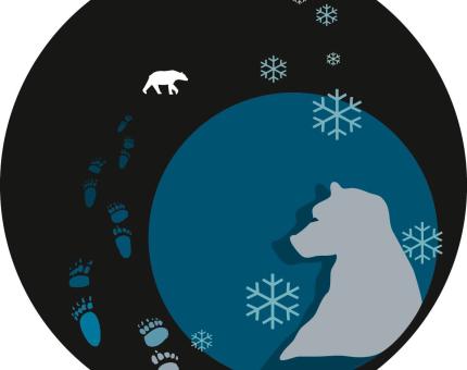 gobo design par Jugraphics - commande Arc 1950 - ours, hiver
