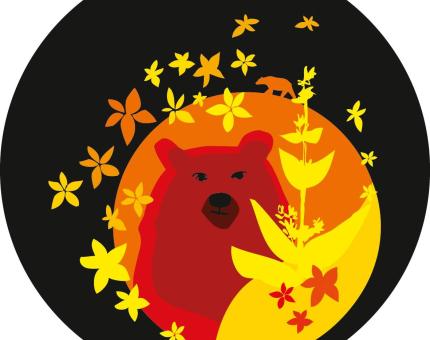 gobo design par Jugraphics - commande Arc 1950 - ours et nature, été