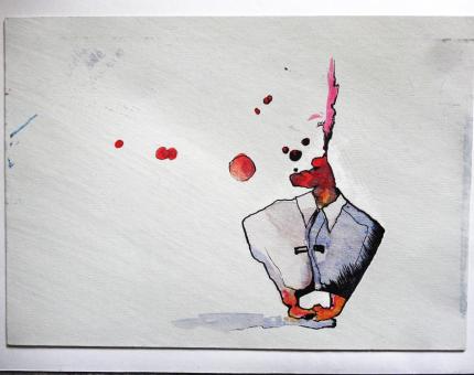 illustration Julie Loomis - armoire à glace, tête de poireau ?