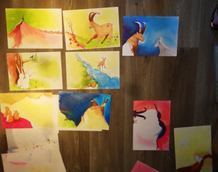 illustrations en cours pour le livre Sambouc