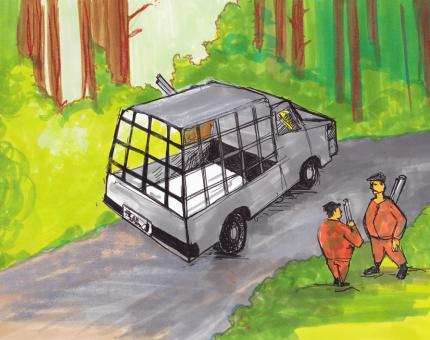 illustration - les Loups n'empruntent pas les routes