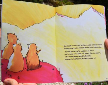 Sambouc le bouquetin (Sambouc the ibex) - finalized page of printed book