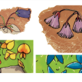 book illustration Julie Loomis - Fleurs des Alpes, le jeu de cartes