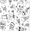 coloriage-a-telecharger-funky-craniumz
