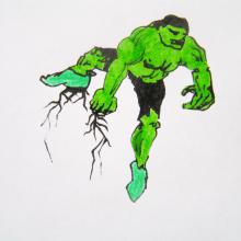 illustration Julie Loomis - Nuit à Bloc 2012 - Hulk