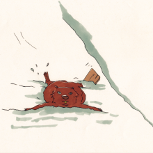 illustration Julie Loomis des Contes de la Montagne - Manca Blue
