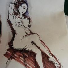 illustration et croquis de nu 05