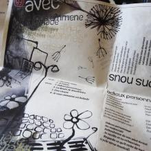feuille de textes musicaux illustrées - détail 02