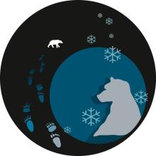 gobo design par Jugraphics - commande Arc 1950 - ours, hiver