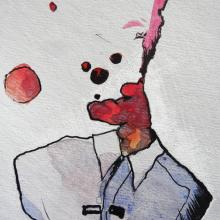 illustration Julie Loomis - armoire à glace, tête de poireau ? - détail