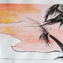 illustration de carte postale