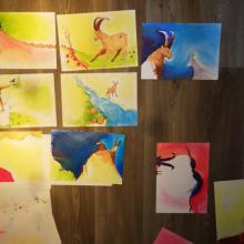 illustrations in progress for the book Sambouc