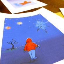 illustration conte Le Cadeau du Ciel - Julie Loomis
