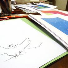 croquis pour Le Moineau Glacé
