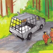 illustration - les Loups n'empruntent pas les routes